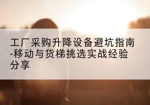 眉县移动式升降机怎么选-工厂采购升降设备避坑指南-移动与货梯挑选实战经验分享